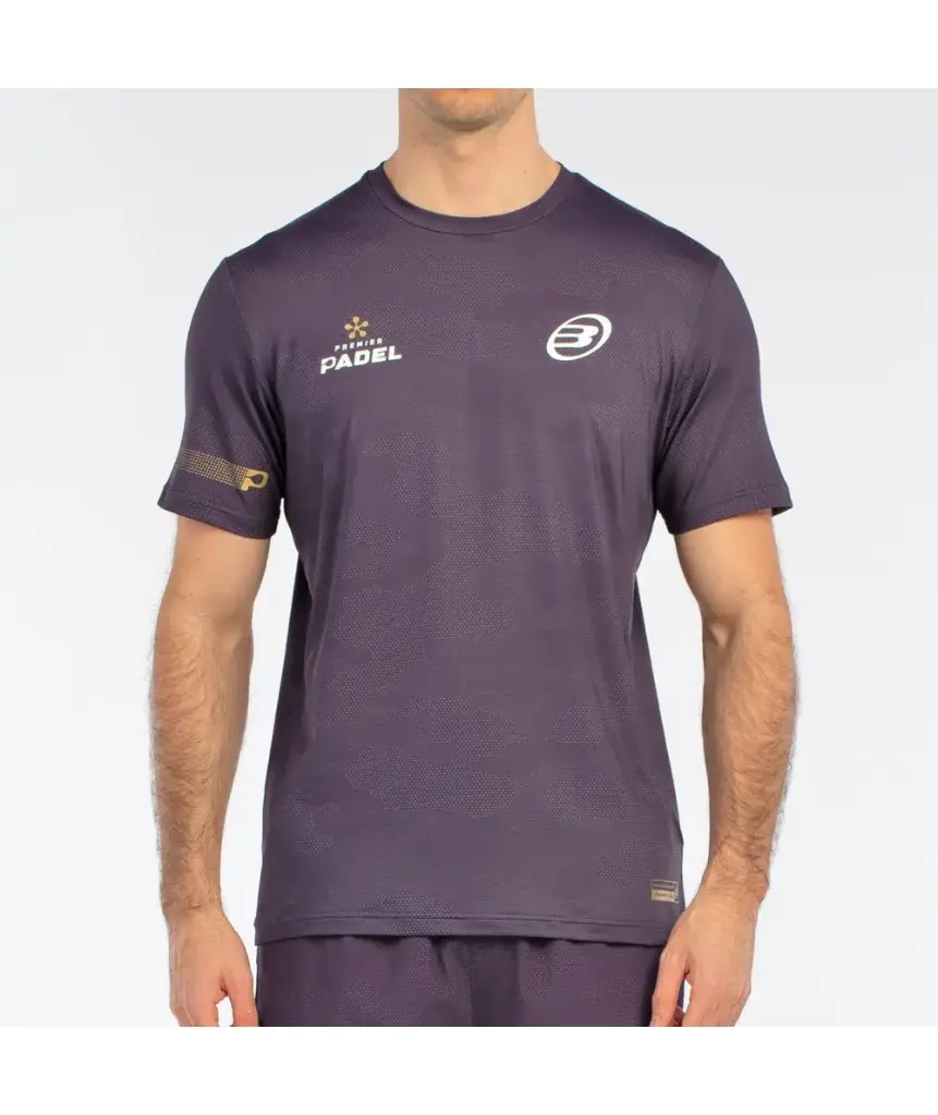 Bullpadel T-shirt bleu (Bizme carbon)