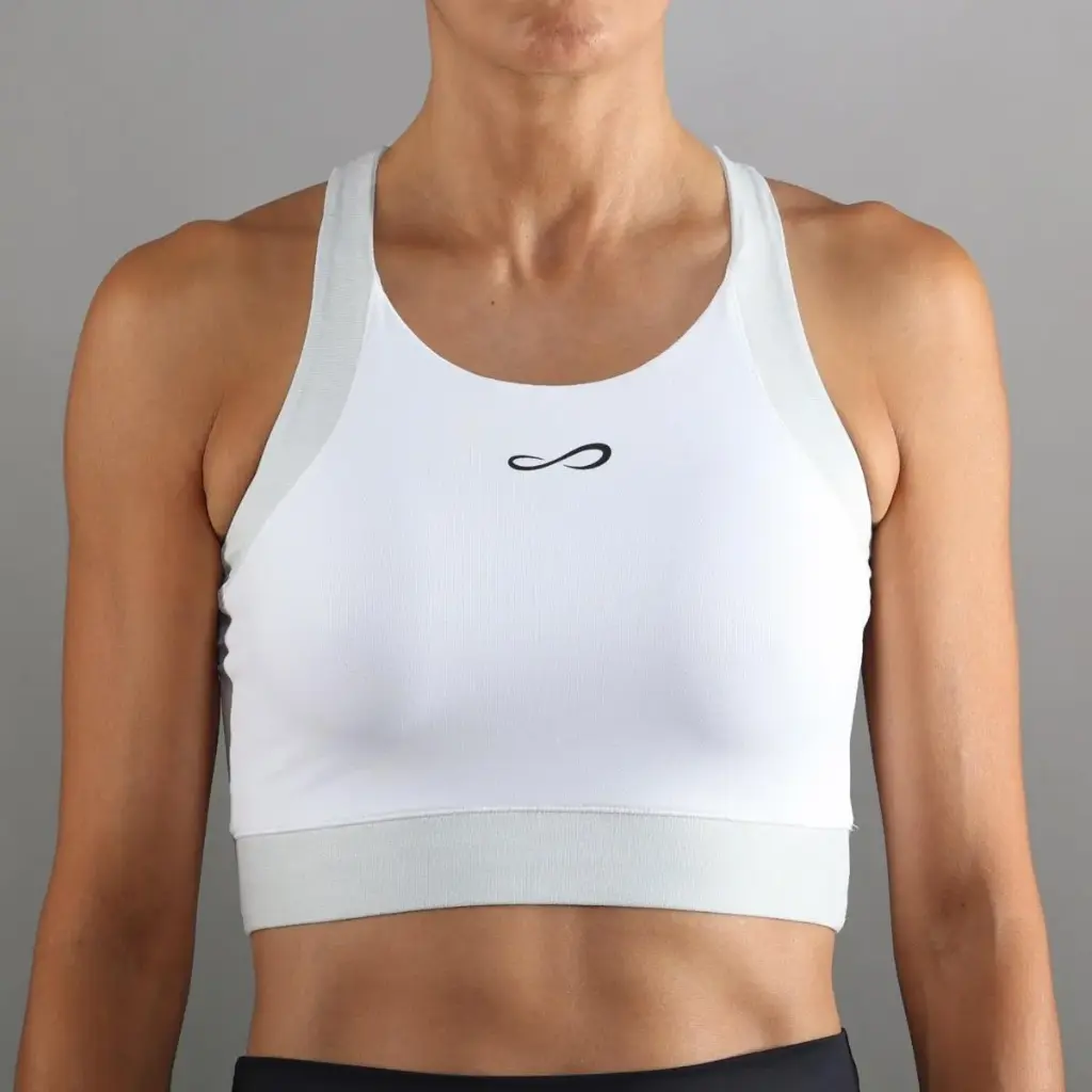 Endless top-crop/ brassière blanc 