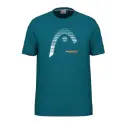HEAD T-shirt bleu turquoise (carl) homme