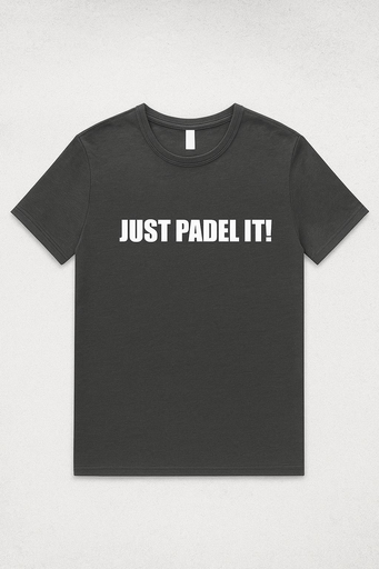 T-shirt noir "Just padel it !" (homme)